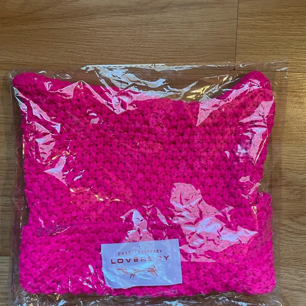 charles jeffrey loverboy beanie- hot pink